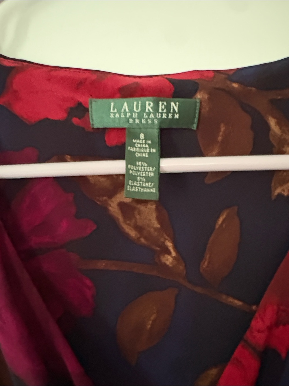 Lauren Ralph Lauren Red Floral Midi Dress - Picture 3 of 12